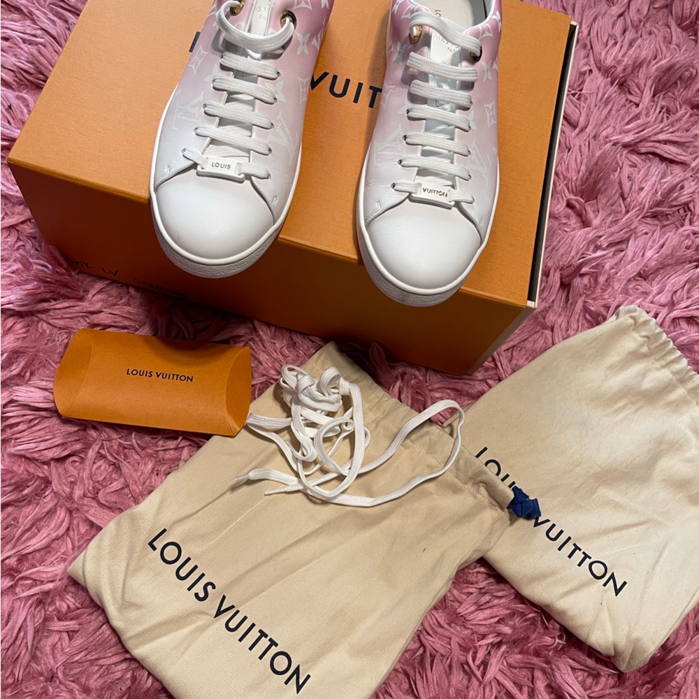 Authentic Pink Louis Vuitton Frontrow sneakers
